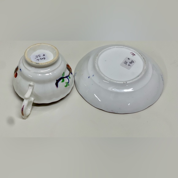 19th Century Antique Gaudy Welsh CHINOISSERIE Pattern Cup & Saucer Tea Set - Picture 13 of 15